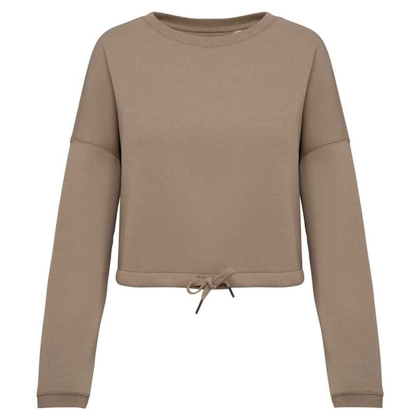 Native Spirit Womens/Ladies Oversized Crop Sweatshirt