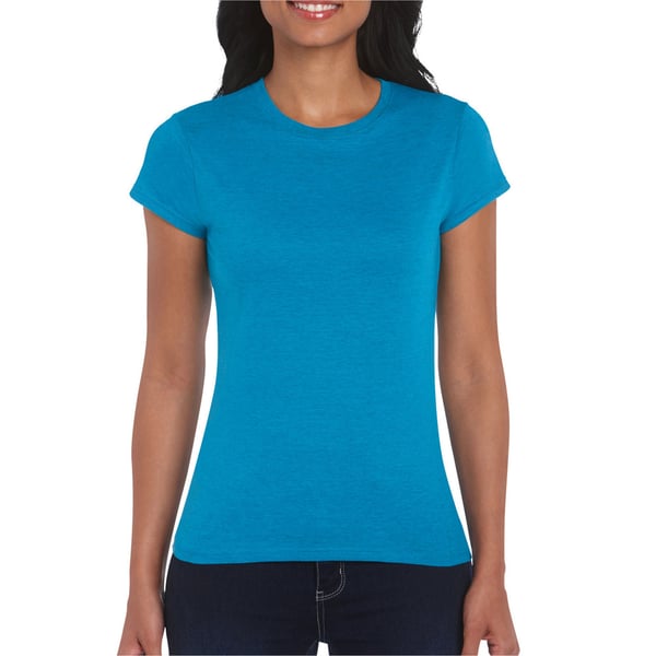 Gildan Womens/Ladies Softstyle Plain Ringspun Cotton Fitted T-Shirt