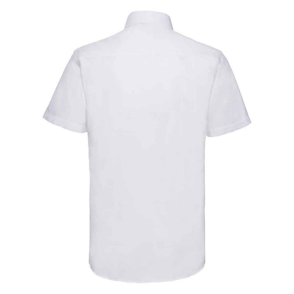 Russell Collection Mens Tailored Short-Sleeved Formal Shirt