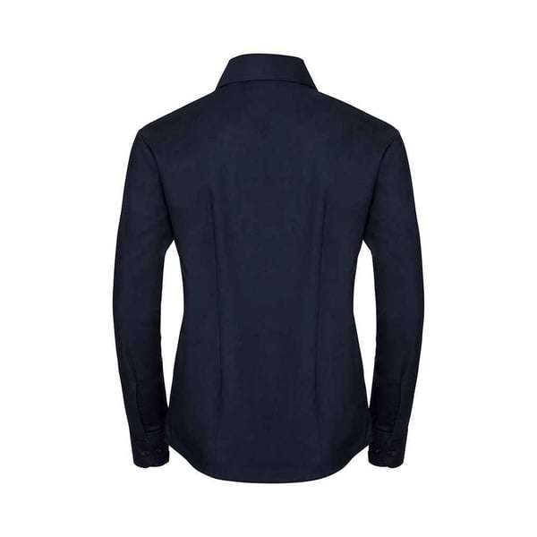 Russell Collection Womens/Ladies Oxford Long-Sleeved Shirt