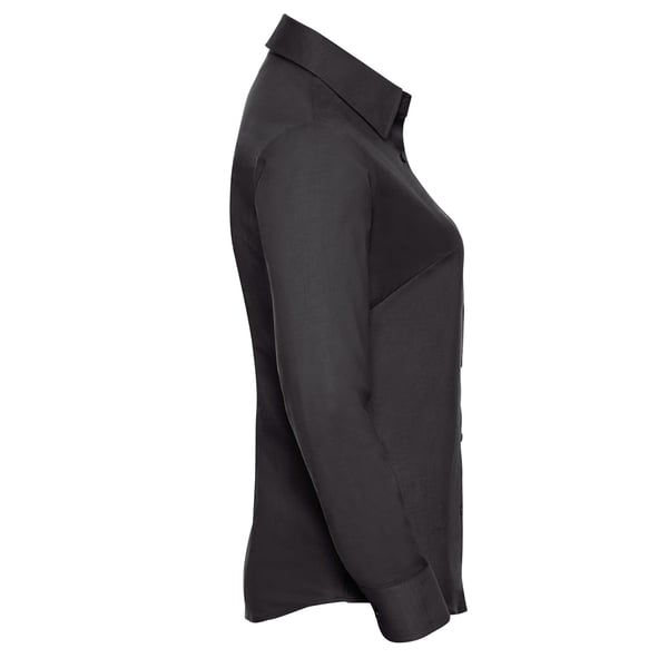 Russell Collection Womens/Ladies Oxford Long-Sleeved Shirt