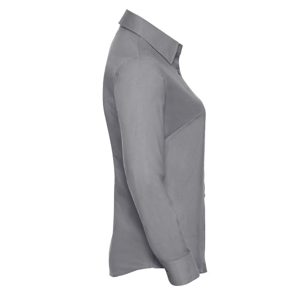 Russell Collection Womens/Ladies Oxford Long-Sleeved Shirt