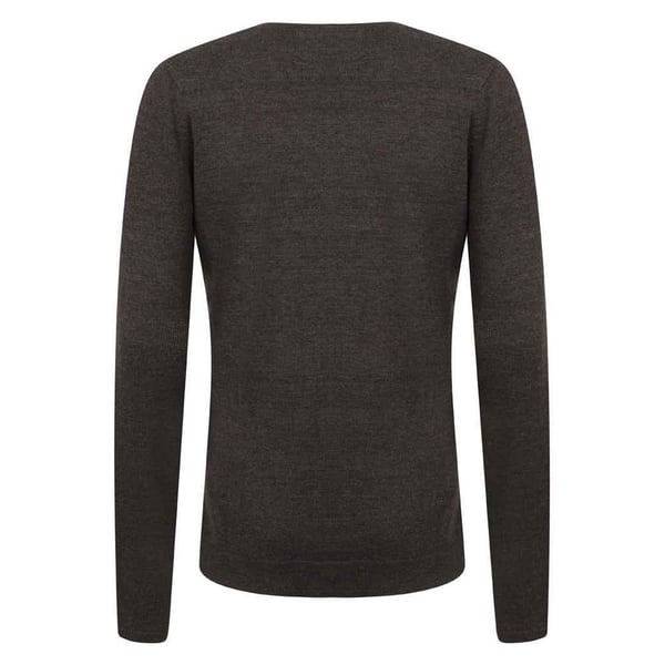 Henbury Womens/Ladies Cotton Acrylic V Neck Sweatshirt