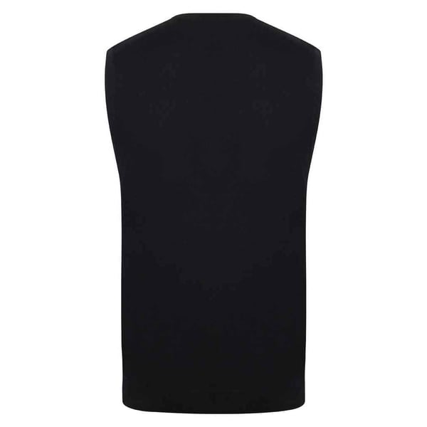 Henbury Mens Cotton Acrylic V Neck Sleeveless Sweatshirt