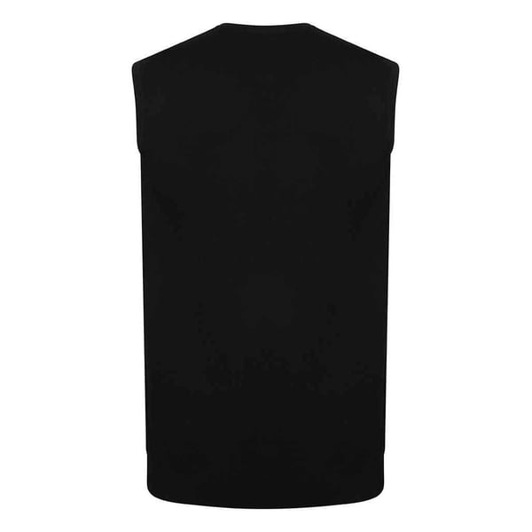 Henbury Mens Cotton Acrylic V Neck Sleeveless Sweatshirt