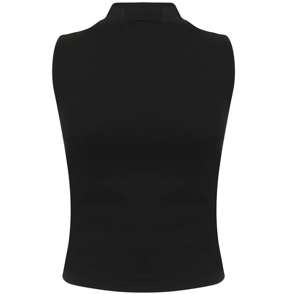 SF Womens/Ladies High-Neck Tank Top