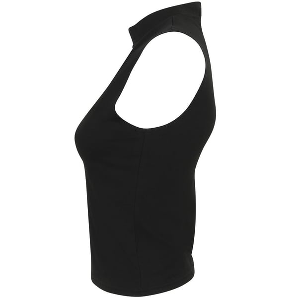 SF Womens/Ladies High-Neck Tank Top