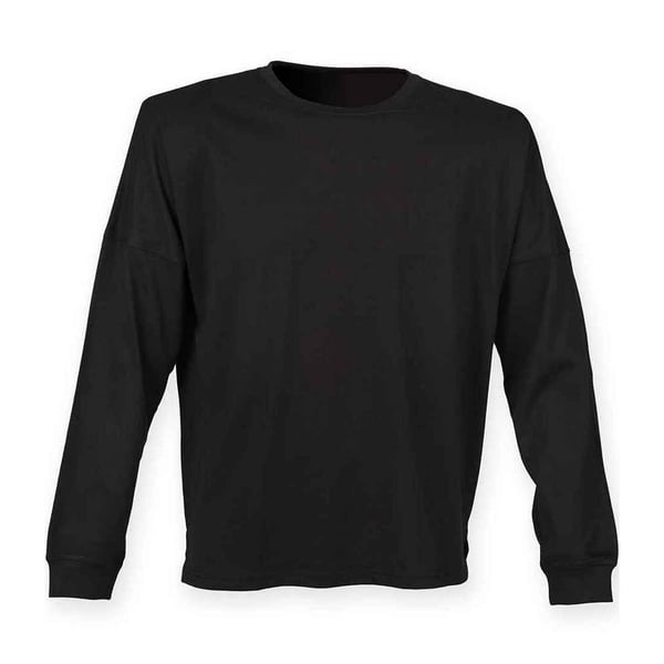 SF Unisex Adult Slogan Drop Shoulder Long-Sleeved T-Shirt