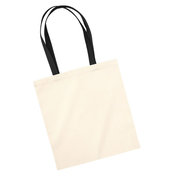 Westford Mill EarthAware Organic Bag For Life Contrast Handle 10L Tote Bag