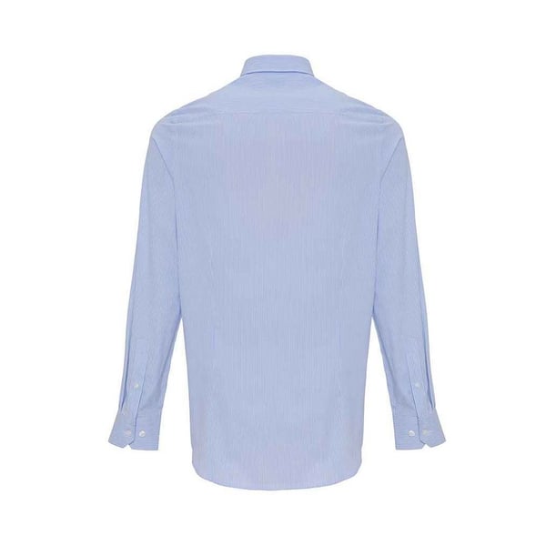 Premier Mens Striped Oxford Long-Sleeved Shirt