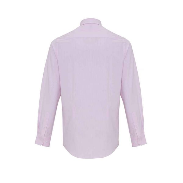Premier Mens Striped Oxford Long-Sleeved Shirt