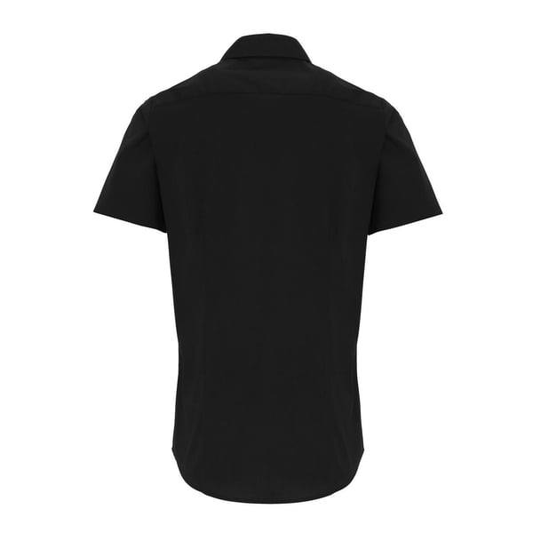Premier Mens Poplin Stretch Short-Sleeved Shirt