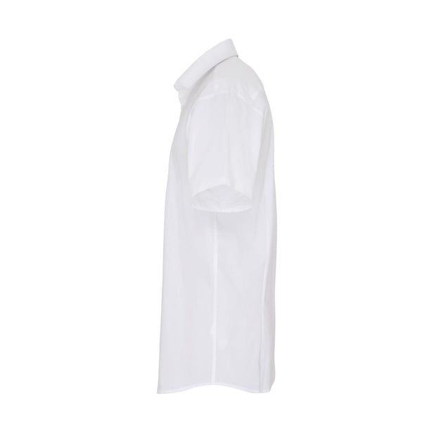 Premier Mens Poplin Stretch Short-Sleeved Shirt