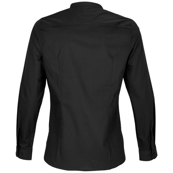 NEOBLU Womens/Ladies Poplin Bart Mao Collar Long-Sleeved Shirt