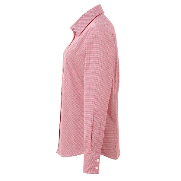 Premier Womens/Ladies Gingham Long-Sleeved Shirt