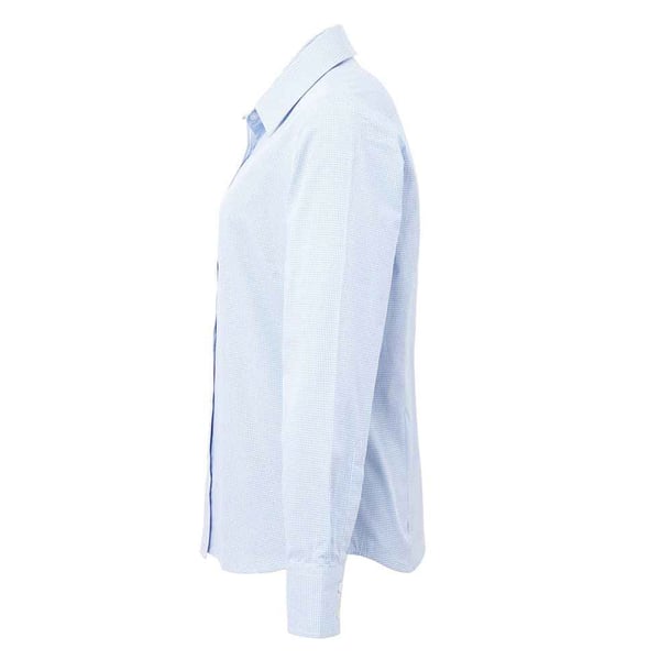 Premier Womens/Ladies Gingham Long-Sleeved Shirt