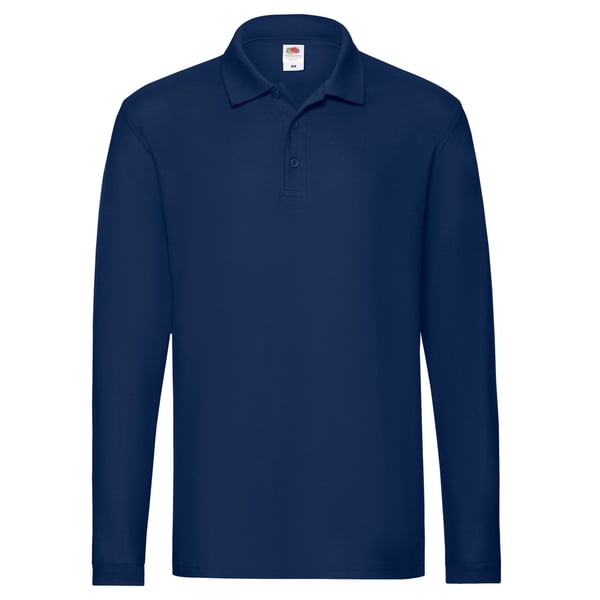 Fruit of the Loom Mens Premium Pique Long-Sleeved Polo Shirt