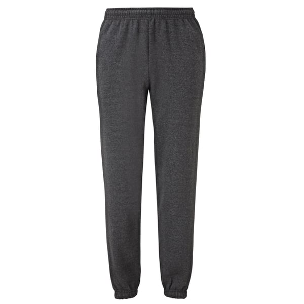 Fruit of the Loom Unisex Adult Classic Heather Elasticated Hem Jogging Bottoms Fruit of the Loom Unisex Adult Classic Heather Elasticated Hem Jogging Bottoms