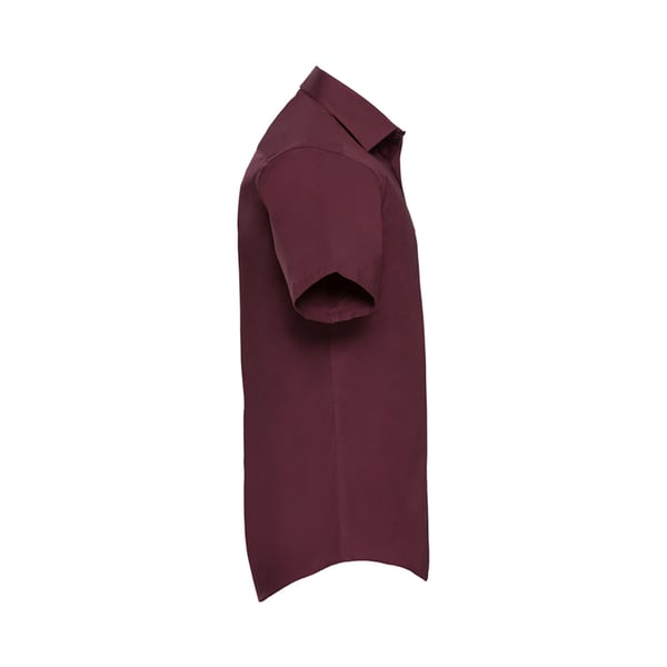 Russell Collection Mens Fitted Short-Sleeved Shirt