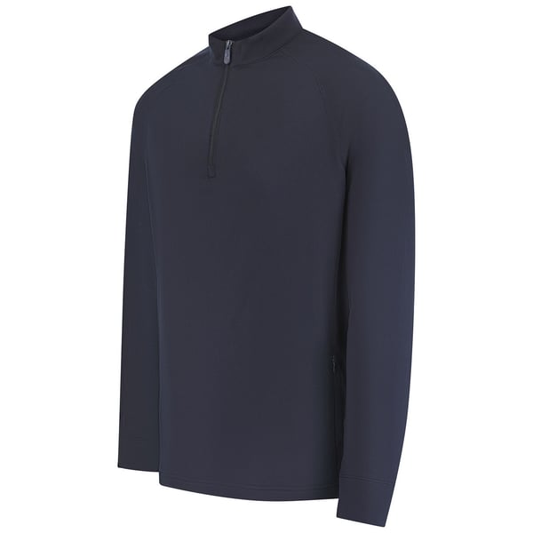 Henbury Mens Zip Neck Top