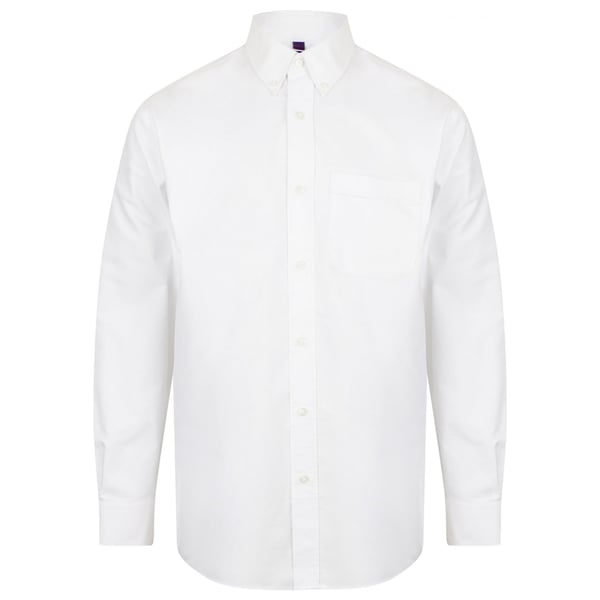 Henbury Mens Classic Oxford Long-Sleeved Formal Shirt