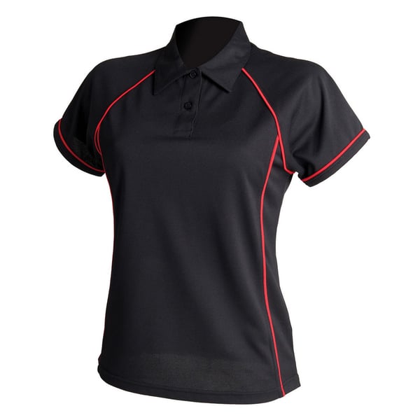 Finden & Hales Womens/Ladies Piped Performance Polo Shirt