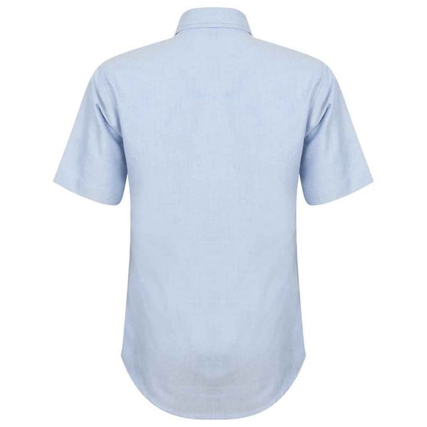Henbury Womens/Ladies Oxford Short-Sleeved Formal Shirt