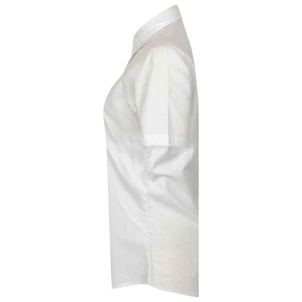 Henbury Womens/Ladies Oxford Short-Sleeved Formal Shirt