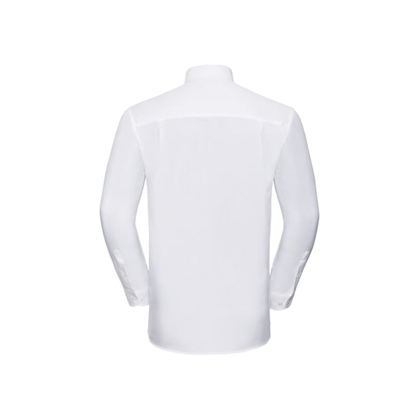 Russell Collection Mens Oxford Long-Sleeved Shirt