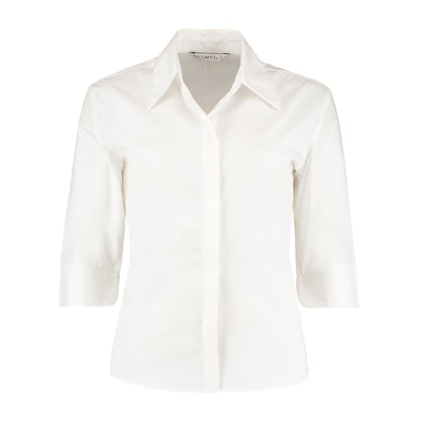 Kustom Kit Womens/Ladies Continental 3/4 Sleeve Shirt
