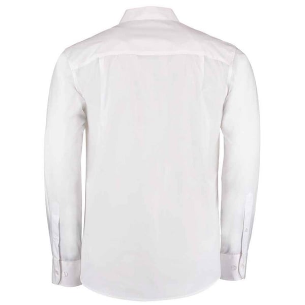 Kustom Kit Mens Mandarin Collar Long-Sleeved Shirt