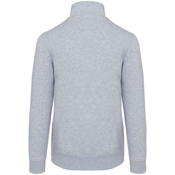 Kariban Sweatshirt med lynlås i halsen til mænd