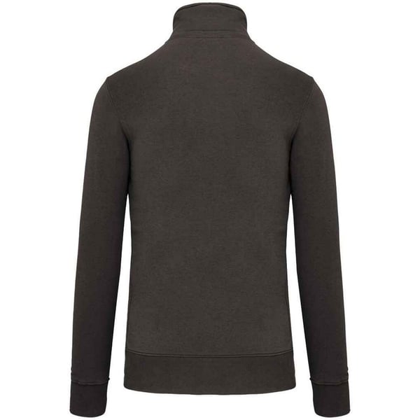 Kariban Sweatshirt med lynlås i halsen til mænd