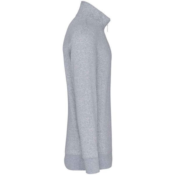 Kariban Sweatshirt med lynlås i halsen til mænd