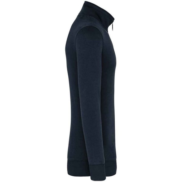 Kariban Sweatshirt med lynlås i halsen til mænd