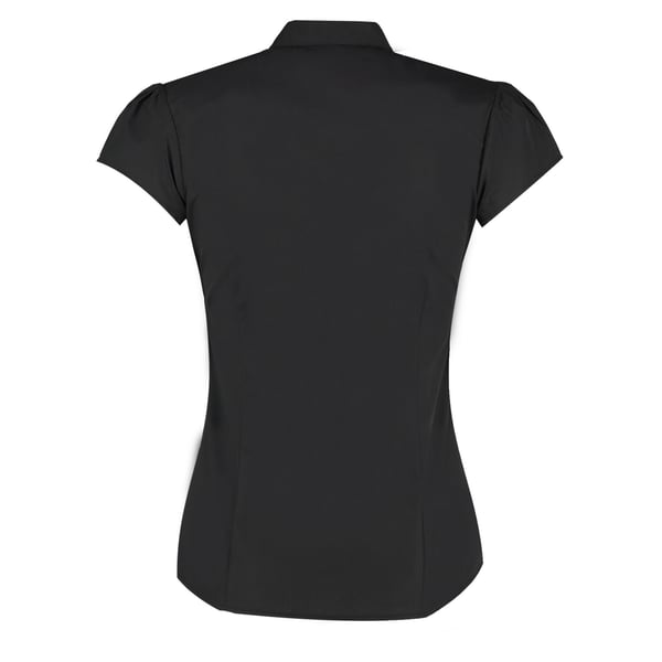 Kustom Kit Womens/Ladies Continental V Neck Capped Sleeved Blouse