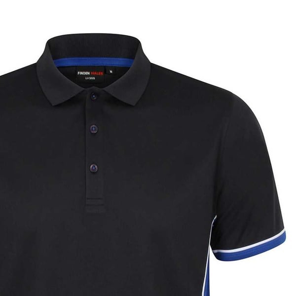 Finden & Hales Mens Contrast Panel Polo Shirt