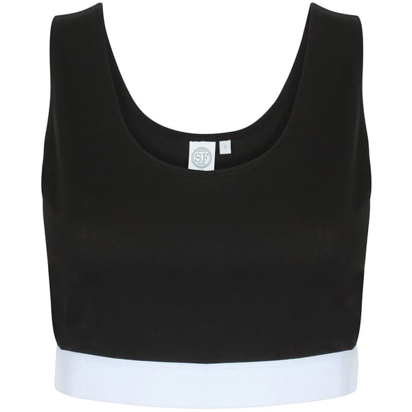 Skinni Fit Womens/Ladies Fashion Jacquard Crop Top