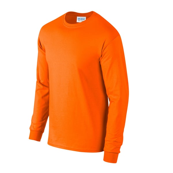 Gildan Unisex Adult Ultra Plain Cotton Long-Sleeved T-Shirt