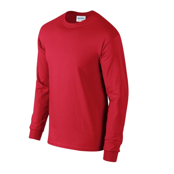 Gildan Unisex Adult Ultra Plain Cotton Long-Sleeved T-Shirt