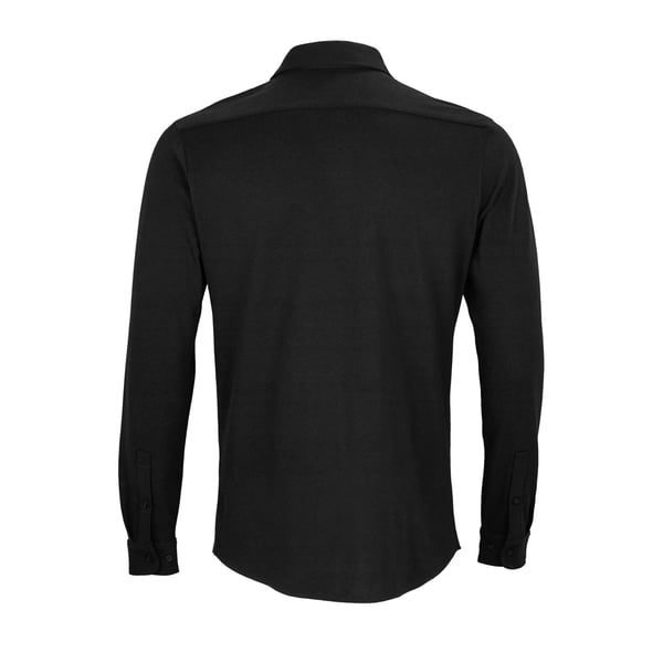 NEOBLU Mens Basile Piqué Organic Long-Sleeved Shirt