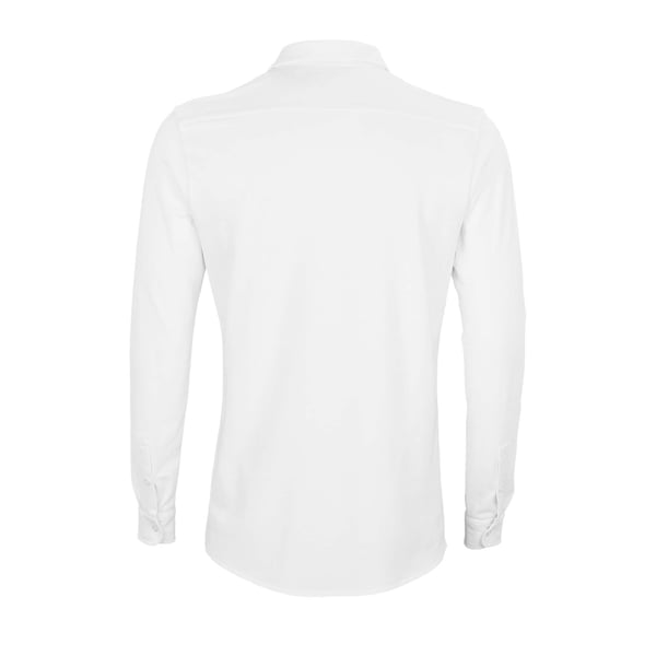 NEOBLU Mens Basile Piqué Organic Long-Sleeved Shirt