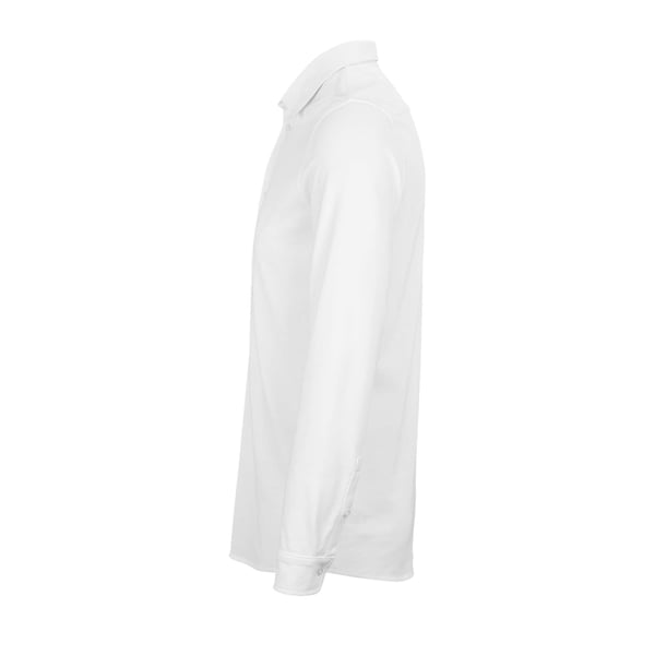 NEOBLU Mens Basile Piqué Organic Long-Sleeved Shirt