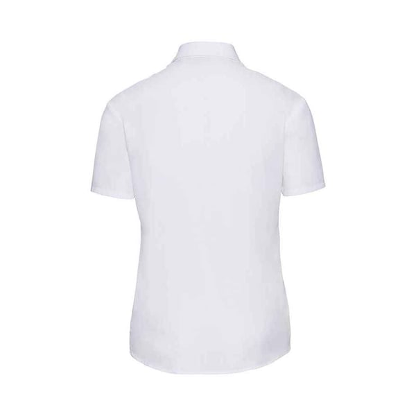 Russell Collection Womens/Ladies Poplin Short-Sleeved Shirt