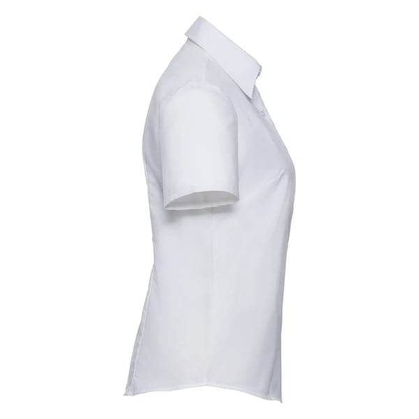 Russell Collection Womens/Ladies Oxford Short-Sleeved Shirt