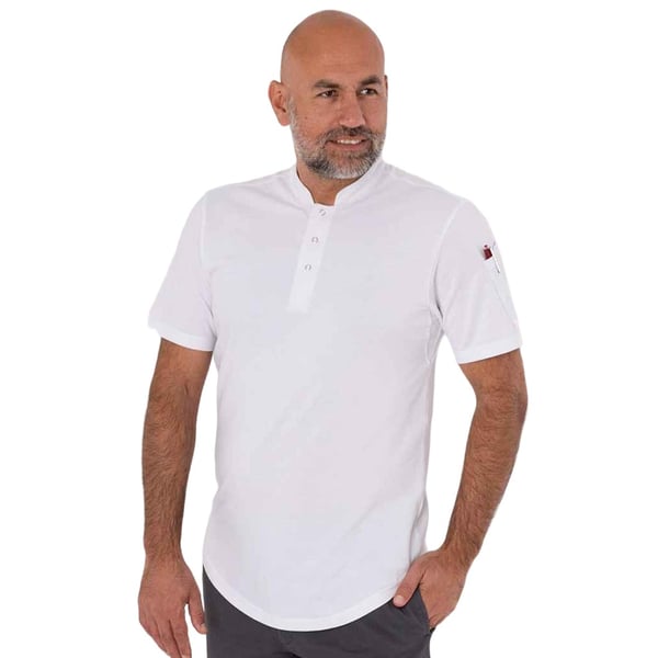 Le Chef Unisex Adult Piqué Knitted Chef Shirt Le Chef Unisex Adult Piqué Knitted Chef Shirt