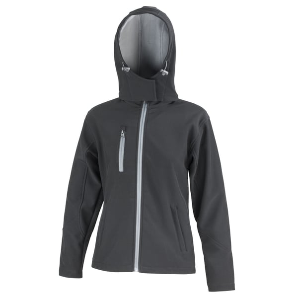 Result Core Dam/Kvinnor Hooded Soft Shell Jacka