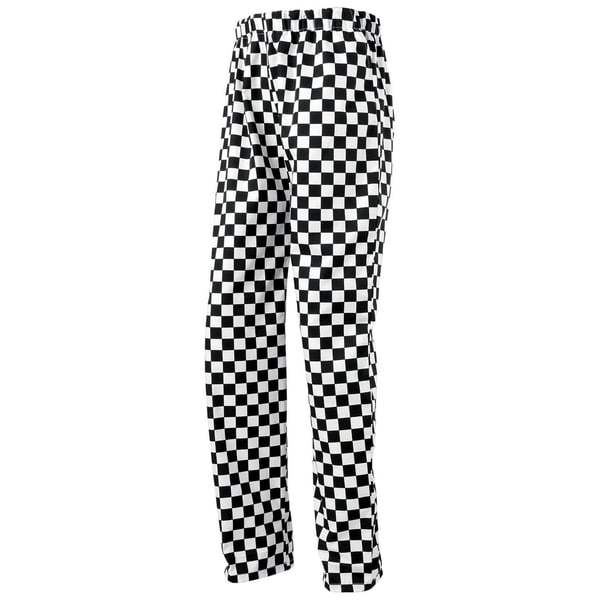 Premier Unisex Adult Essential Checked Chef Trousers