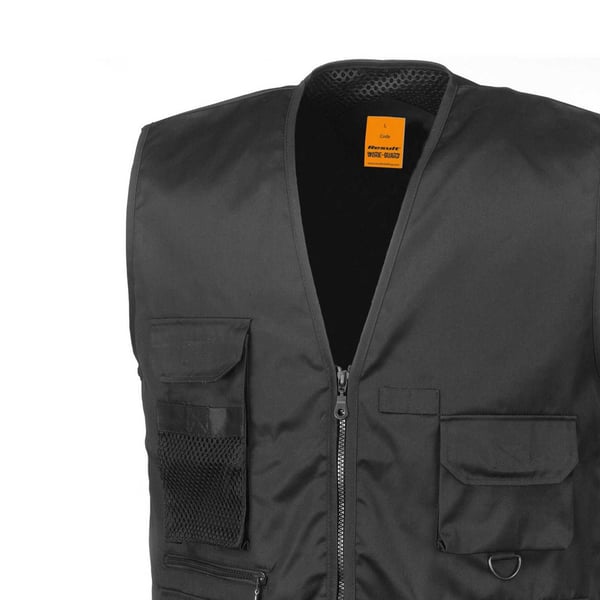 WORK-GUARD by Result Mens Safari Waistcoat