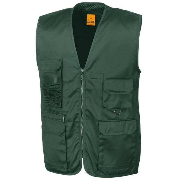 WORK-GUARD by Result Mens Safari Waistcoat